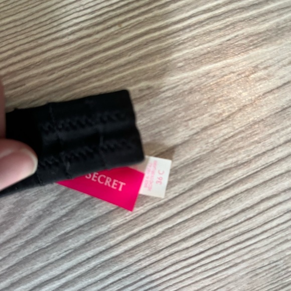 Victoria’s Secret 36C pink & black flirt bandeau bikini tops - Picture 6 of 16